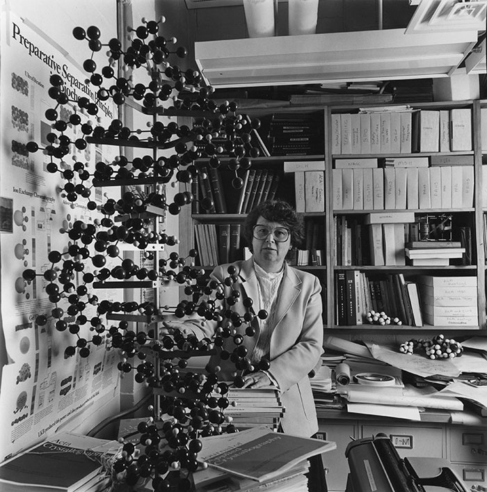 Glusker in Lab 1980